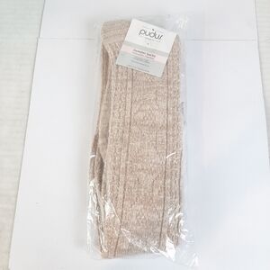Pudus Lifestyle Co. Over-the-knee Beige Sweater Socks Fits Size 6-10